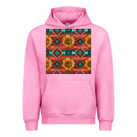 Fuchsia Pink native american aztec seamless pattern 2 Urban Hoodie - BundleAndBundleShop