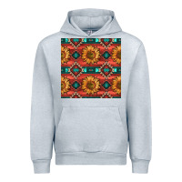Heather Grey native american aztec seamless pattern 2 Urban Hoodie - BundleAndBundleShop