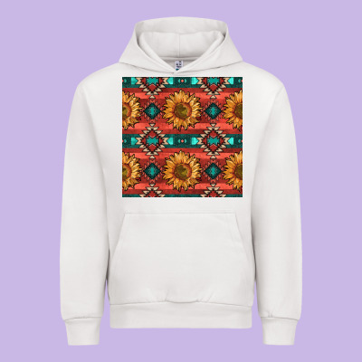 Native American Aztec Seamless Pattern 2 Urban Hoodie Designed By Bundleandbundleshop
