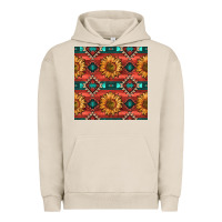 Pigment French Oak native american aztec seamless pattern 2 Urban Hoodie - BundleAndBundleShop