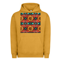 Pigment Peanut Butter native american aztec seamless pattern 2 Urban Hoodie - BundleAndBundleShop