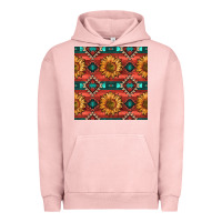 Pigment Salmon native american aztec seamless pattern 2 Urban Hoodie - BundleAndBundleShop
