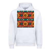 White native american aztec seamless pattern 2 Urban Hoodie - BundleAndBundleShop