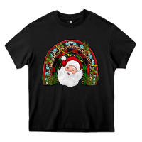 Black santa rainbow Heavy Core Tee - JahusDesignShop