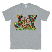 Heather Grey joy Christmas Rockin Classic Tee - CowhideDigitalArt