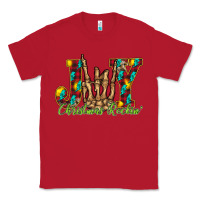Red joy Christmas Rockin Classic Tee - CowhideDigitalArt