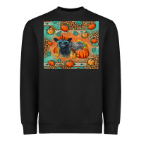 Black Autumn Baby Calf Heavyweight Sweatshirt - LillyAllenDesigns