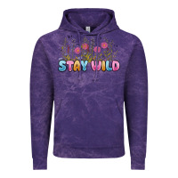 Cloud Purple stay wild Vintage Hoodie - MaliasSmallBusiness