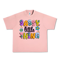 Salmon sassy little thing Urban Heavy Tee - MaliasSmallBusiness