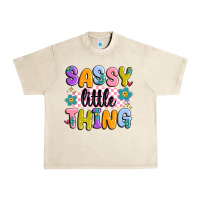 Sandshell sassy little thing Urban Heavy Tee - MaliasSmallBusiness