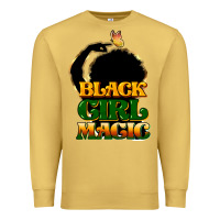 Antique Gold Black magic girl Premium Sweatshirt - HowdyJamesFarm