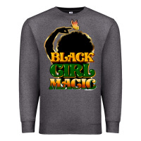 Charcoal Heather Black magic girl Premium Sweatshirt - HowdyJamesFarm