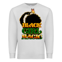 Dove Grey Black magic girl Premium Sweatshirt - HowdyJamesFarm