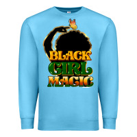 Ocean Blue Black magic girl Premium Sweatshirt - HowdyJamesFarm