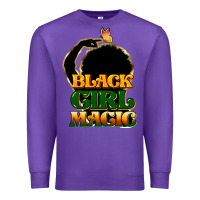 Purple Black magic girl Premium Sweatshirt - HowdyJamesFarm