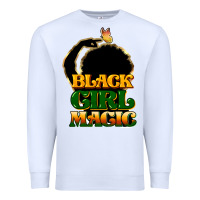 White Black magic girl Premium Sweatshirt - HowdyJamesFarm