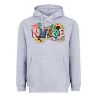 Heather Grey nurse Heavyweight Hoodie - CowGirlArtShop