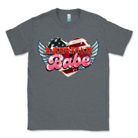 Charcoal Heather American babe Classic Tee - NancyCooperArtShop