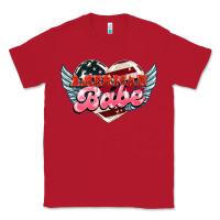 Red American babe Classic Tee - NancyCooperArtShop