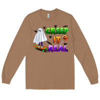 Toasted Coconut creep it real Long Sleeve Tee - BundleAndBundleShop