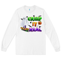 White creep it real Long Sleeve Tee - BundleAndBundleShop