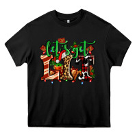 Black lets get lit with Christmas Heavy Core Tee - AdoDesignShop