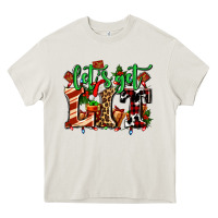 Lets Get Lit With Christmas Heavy Core Tee | Teevron