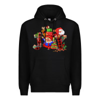 Black christmas joy  gnome Premium Hoodie - CowGirlArtShop