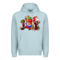 Blue Mist christmas joy  gnome Premium Hoodie - CowGirlArtShop