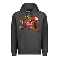 Charcoal Heather christmas joy  gnome Premium Hoodie - CowGirlArtShop