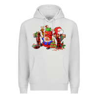 Dove Grey christmas joy  gnome Premium Hoodie - CowGirlArtShop