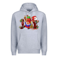 Heather Grey christmas joy  gnome Premium Hoodie - CowGirlArtShop