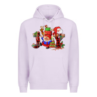 Lilac christmas joy  gnome Premium Hoodie - CowGirlArtShop