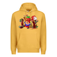 Mustard christmas joy  gnome Premium Hoodie - CowGirlArtShop