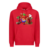 Red christmas joy  gnome Premium Hoodie - CowGirlArtShop