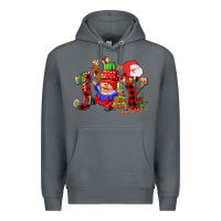 Rock christmas joy  gnome Premium Hoodie - CowGirlArtShop
