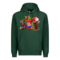 Sports Green christmas joy  gnome Premium Hoodie - CowGirlArtShop