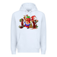 White christmas joy  gnome Premium Hoodie - CowGirlArtShop