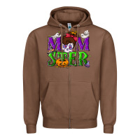Chestnut Momster Halloween Zipper Hoodie - NancyCooperArtShop