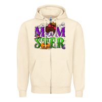 Sandshell Momster Halloween Zipper Hoodie - NancyCooperArtShop
