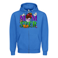 True Royal Momster Halloween Zipper Hoodie - NancyCooperArtShop