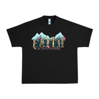 Black faith can move mountains cross Urban Heavy Tee - NancyCooperArtShop