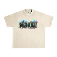 Sandshell faith can move mountains cross Urban Heavy Tee - NancyCooperArtShop