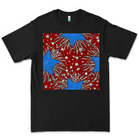 Black Glitter 4th of July Seamless Pattern Premium Tee - BundleAndBundleShop