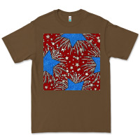 Cacao Glitter 4th of July Seamless Pattern Premium Tee - BundleAndBundleShop
