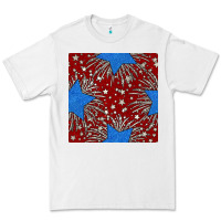 White Glitter 4th of July Seamless Pattern Premium Tee - BundleAndBundleShop