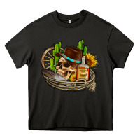 Asphalt cowboy cactus  sunflowers whiskey Heavy Core Tee - AdoDesignShop