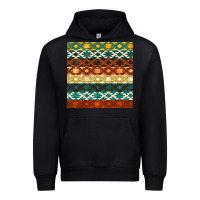 Black native american aztec seamless pattern 1 Urban Hoodie - BundleAndBundleShop