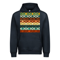 Navy native american aztec seamless pattern 1 Urban Hoodie - BundleAndBundleShop
