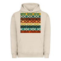 Pigment French Oak native american aztec seamless pattern 1 Urban Hoodie - BundleAndBundleShop
